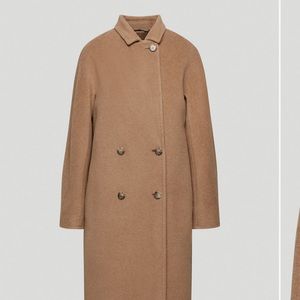 Aritzia Babaton Slouch Coat in 1 Cocoa Sand (Camel Hair)